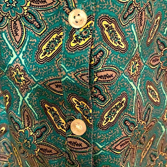 Lands’ End | Women’s Long Sleeved Blouse | No Iron Supima, Hunter GRN, Size 10P - Picture 3 of 4